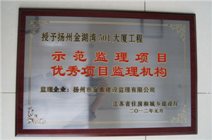 2012年元月，金湖灣501大廈工程，示范項(xiàng)目監(jiān)理機(jī)構(gòu)